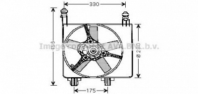 AVA QUALITY COOLING fd7524 -  Вентилятор, охлаждение двигателя
